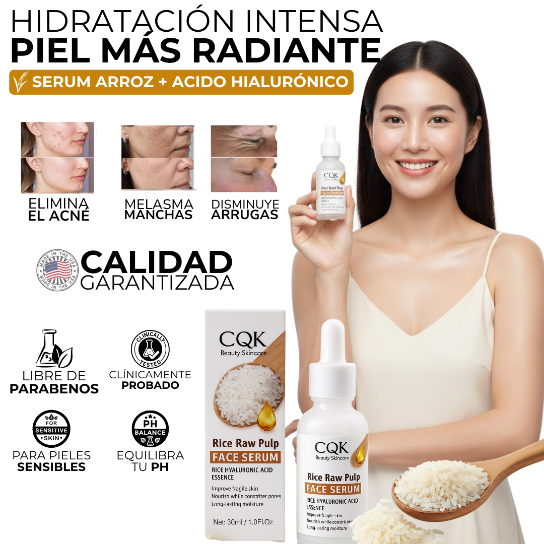 Serum Arroz + Acido Hialuronico